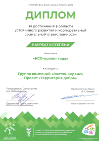Диплом лауреата II степени